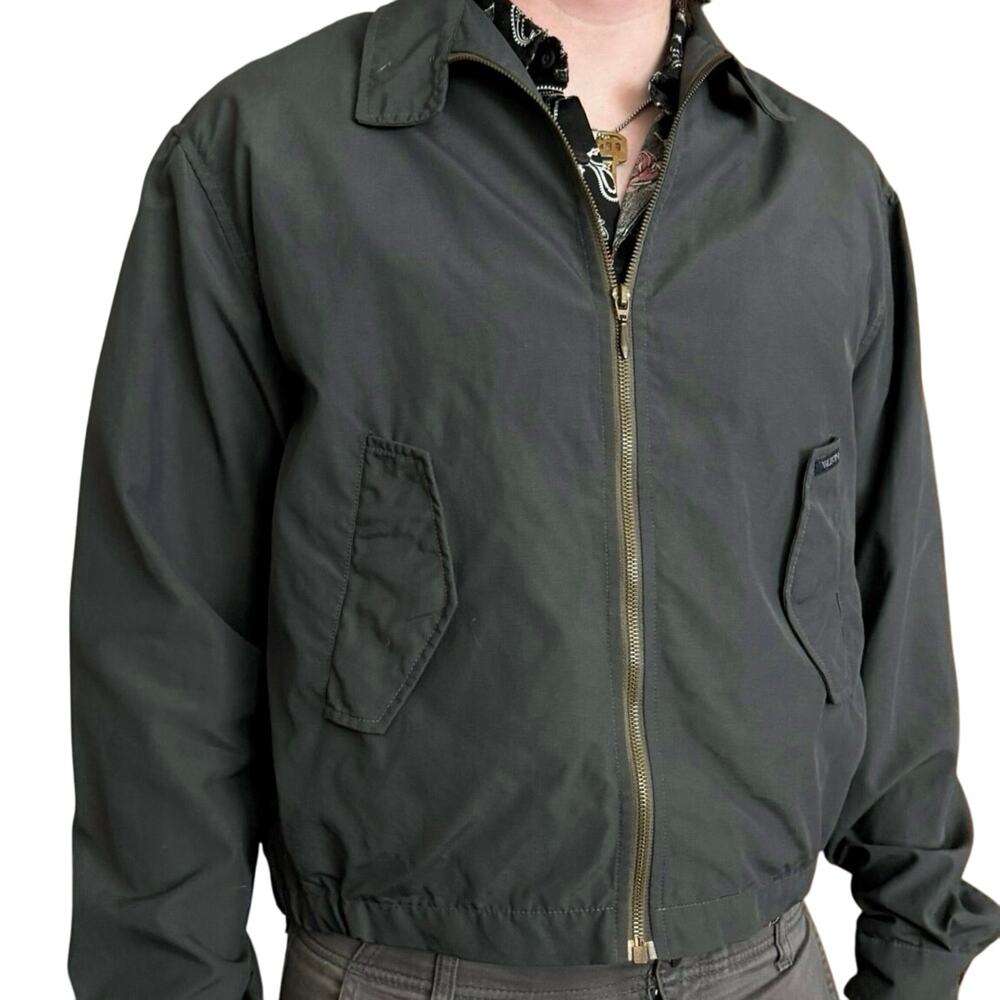 Valentino vtg bomber windbreaker jacket full zip men’s size 48 US medium M - Picture 2 of 16